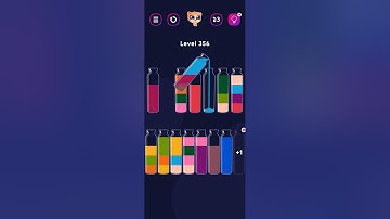 Get Color Bottle Game level 356 #bottlegame #pggaming