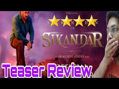 SIKANDAR TEASER REVIEW | SIKANDAR TEASER REACTION | GLIMPSE SALMAN KHAN OFFICIAL FILM TEASER 😍🔥