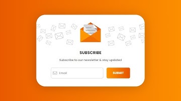 Create Newsletter Signup Form Using HTML & CSS