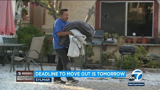 Residents of makeshift RV lot in Sylmar spotted packing up following vacate order