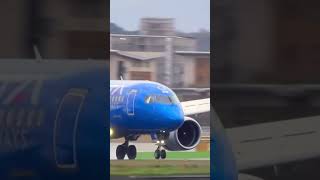 Ita Airways Ei-Mvb Airbus A220-100 Milan-Lcy 27R Arrival