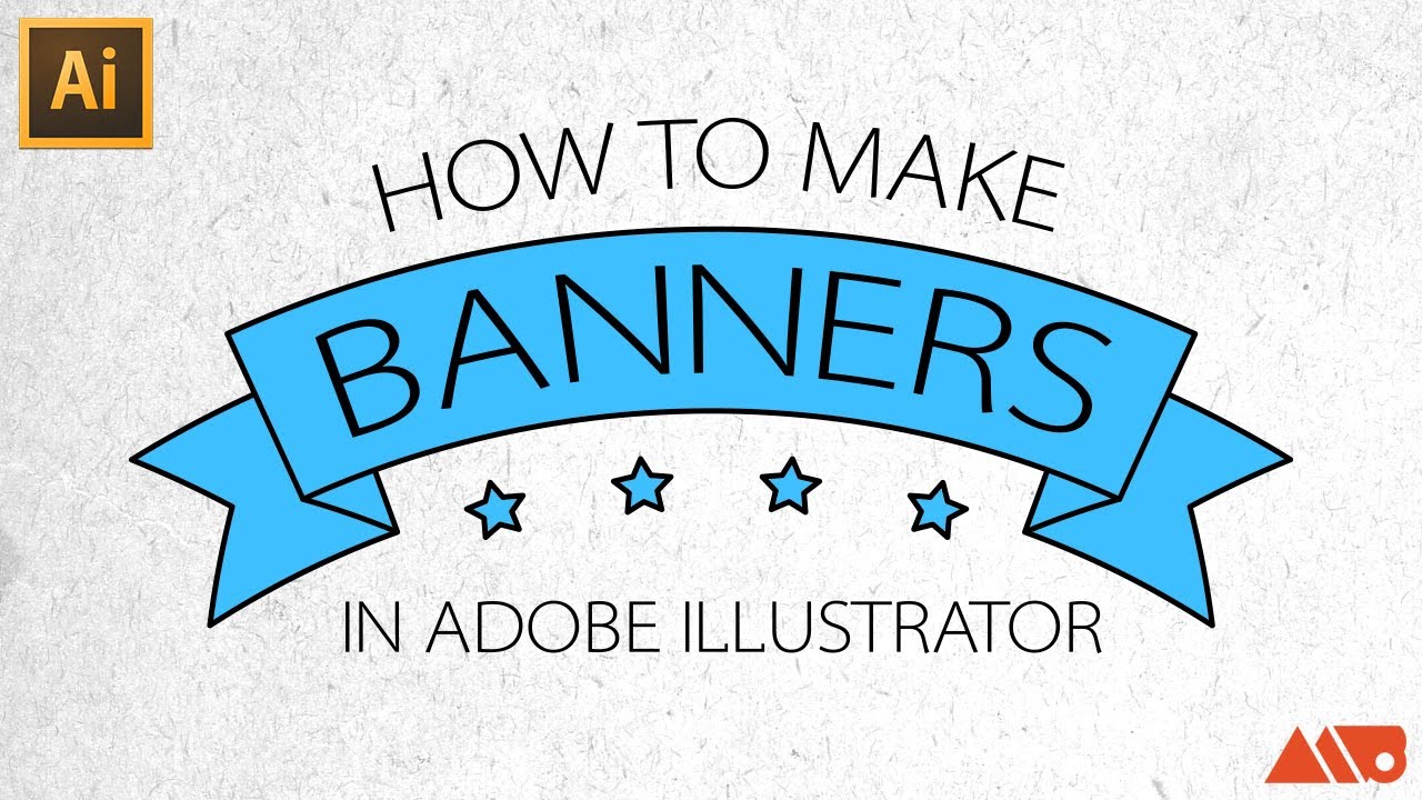 Adobe Illustrator Tutorial: How to Make Banners / Ribbons