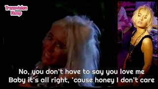 Transvision Vamp - I don't care (lyrics)