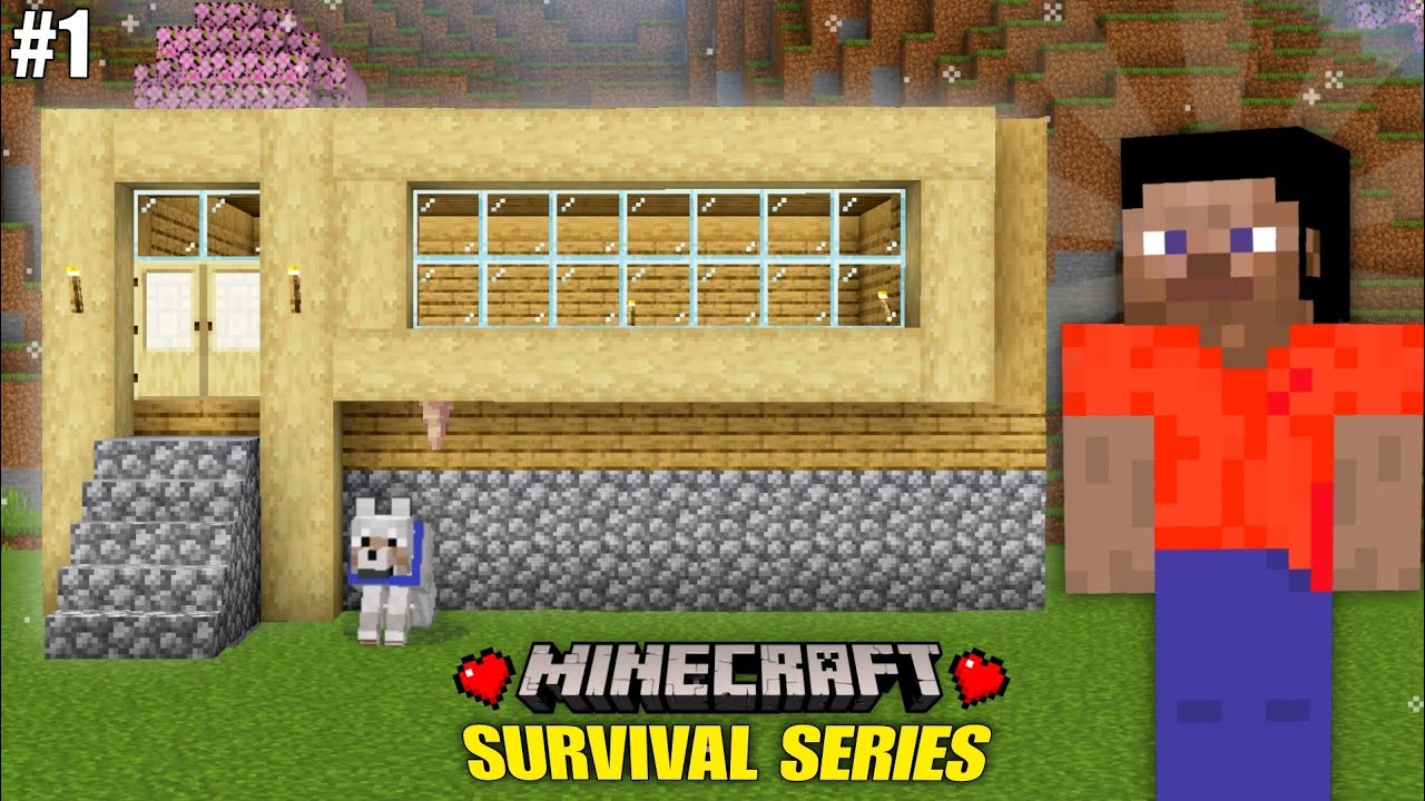 MINECRAFT PE 🔥 Survival Series ep 1 in hindi 1.20 || New Beginning ...