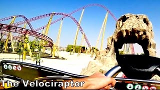 The Velociraptor [Mack Rides BlueFire Clone] IMG Worlds of Adventures Dubai 60FPS OnRide GoPro