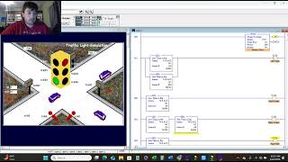 LogixPro Traffic Light Simulator with only a single timer