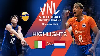 🇮🇹 ITA vs. 🇳🇱 NED - Highlights Quarter Finals | Men's VNL 2022