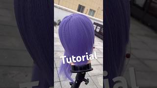 Helmet hairpiece sticky tutorial #koollia #tutorial #rumi #wigtutorial #cosplay #anime #wigs