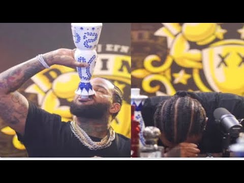 This is not normal.. The game drinks a whole bottle of liquor on drink champs