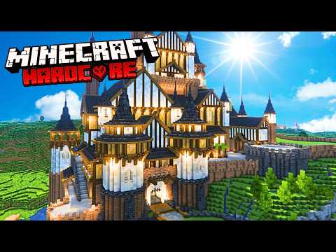 I Spent Weeks Building A MASSIVE MEDIEVAL CASTELE in Minecraft Hardcore