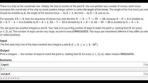 Chip Move Codeforces solution | Educational Codeforces Round 133 ✅ (100/100) FULL | AC Code
