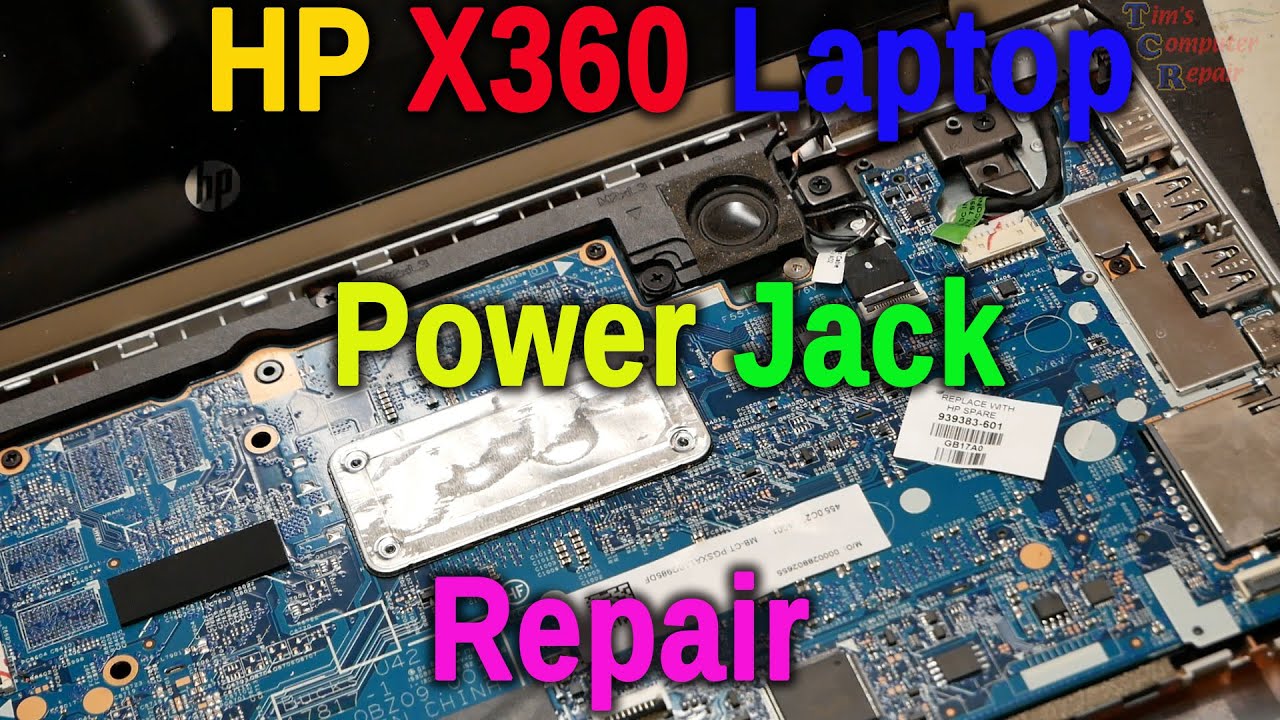 Disassemble and Replace a Broken Power Jack in a HP X360 Laptop Step by