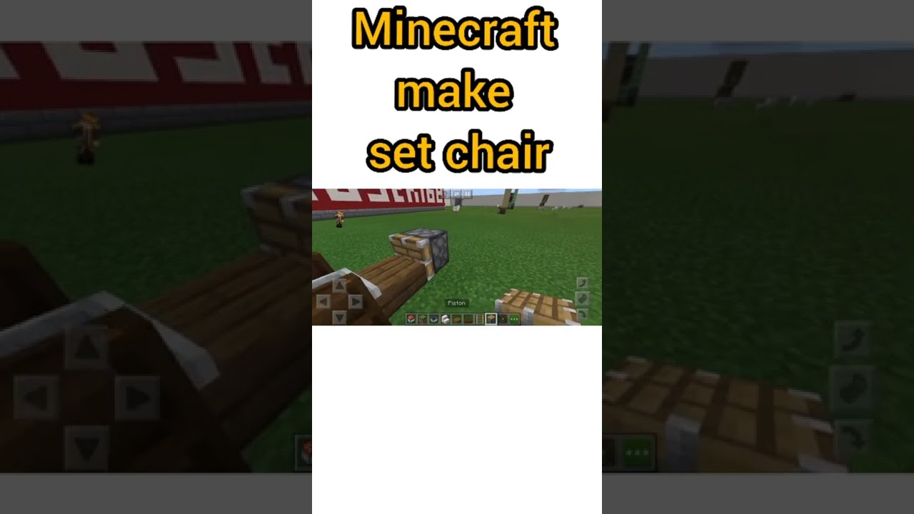 Minecraft make set chair #short #ideas #minecraft #youtubeshorts