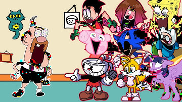 FNF - Buenos Glitches But All Pibby Characters Sings It 🎤 (Every Turn a Different Character Sings)