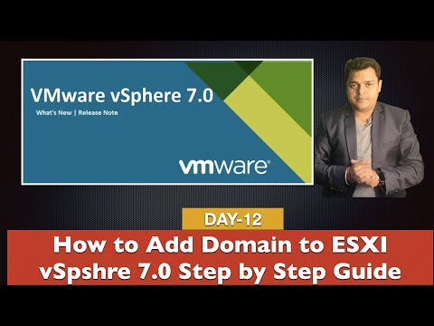 How to Add Domain to ESXI vSphere 7.0 step by step guide  | vSphsre 7.0 Certification