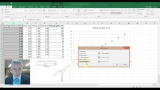 Plotting scientific graphs in Excel (physics)