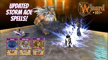 Wizard101: UPDATED STORM AOE SPELLS - Spring 2021 Test Realm