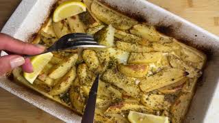 Greek Lemon Potatoes