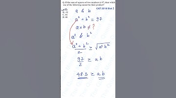 CAT Question in 60 seconds| CAT 2018 slot 2 | AM ≥ GM | #catpyqdaily #catpyqs #catprep #catquant