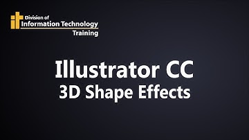Illustrator CC - How to Create 3D Shape Effects