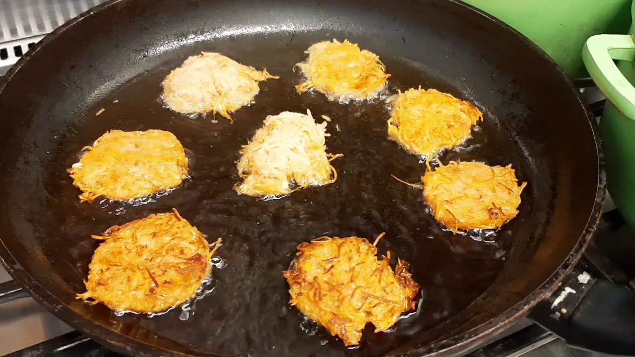לביבות תפוחי אדמה ובטטה