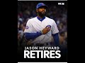 Jason Heyward announcing his retirement😢