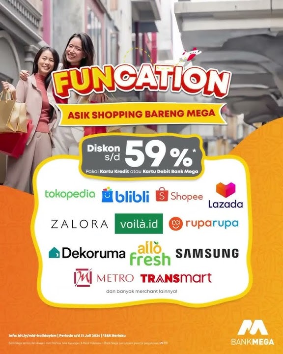 Download lagu promo bank mega sampai bulan juli #bankmega #allobank #bogor #viral #liburan