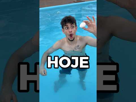 AFUNDA OU BOIA? 😱 (NA PISCINA)