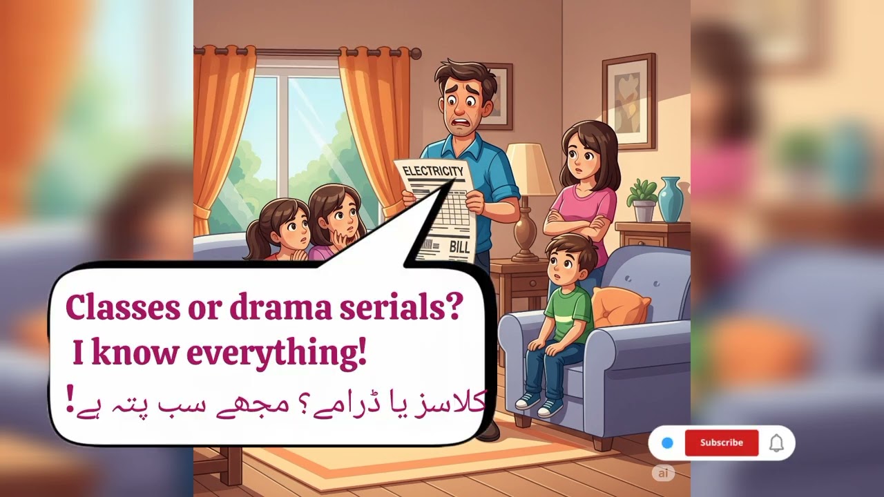"Electricity Bill Shock! | Funny English & Urdu Conversation | Daily Life Comedy"