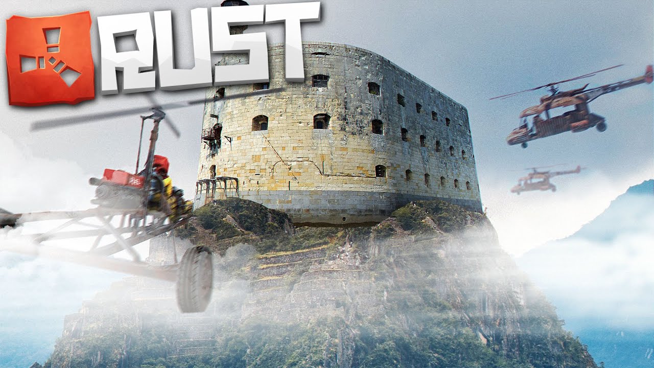 Мой Летающий Замок РЕЙДИТ Весь Сервер! (Новый Раст | New Rust) - YouTube