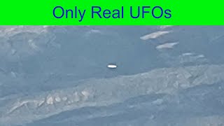 UFO | Flying Saucer filmed from the aircraft over US.