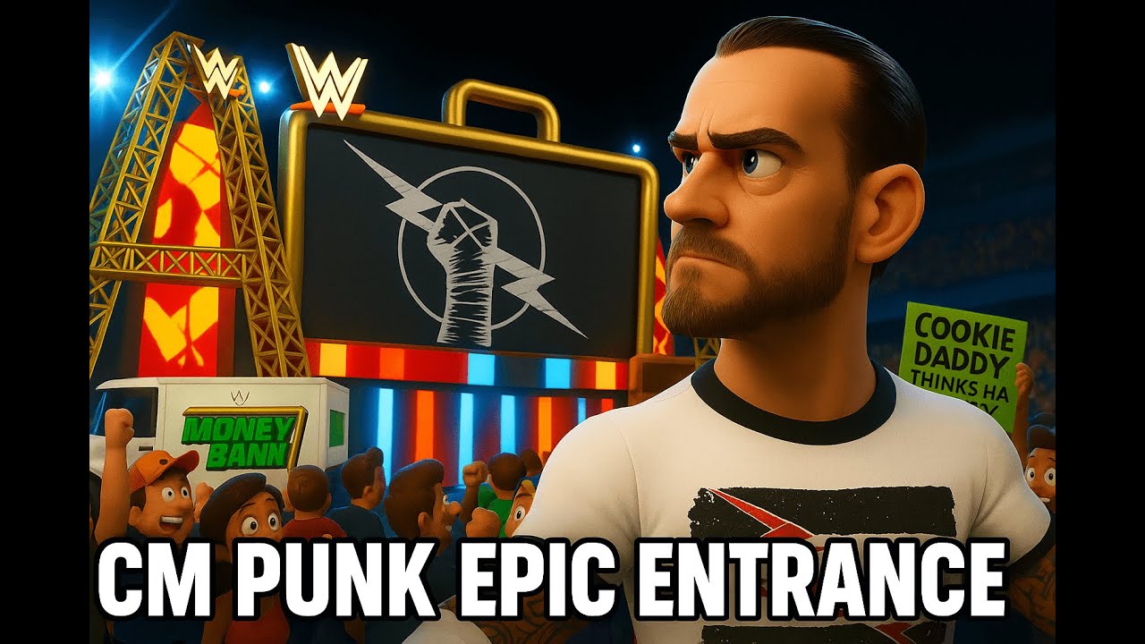 CM Punk's EPIC Entrance – Money in the Bank 