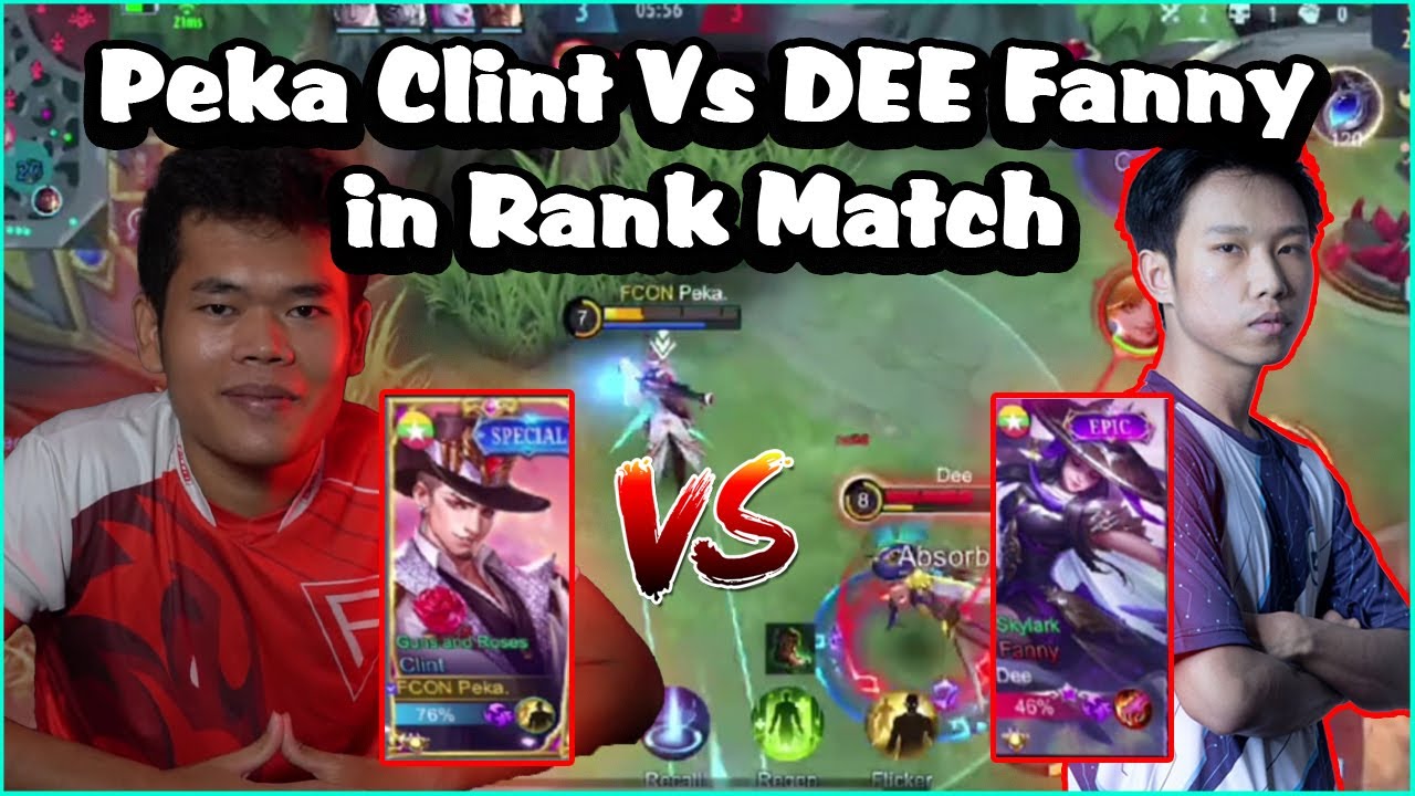 DEE Fanny Vs Peka Clint in Rank Match Pekaမ စိတ်ဆိုးနေတဲ့