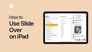 How to use Slide Over on your iPad | Apple Support