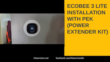 Ecobee 3 Lite Installation with PEK (Power Extender Kit)