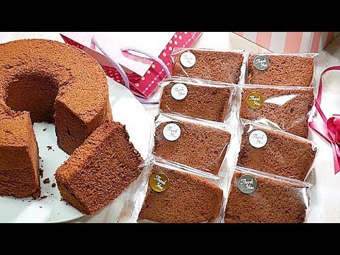 初めてのチョコシフォンケーキ 初心者必見 バレンタインラッピング How To Make A Chiffon Cake For The First Time Make Chiffon Cake Youtube