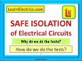SAFE ISOLATION PROCEDURE for Electrical Circuits. Why we do it, how we do it.