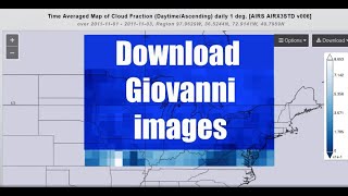 How To Download Spatial Data From Giovanni Nasa