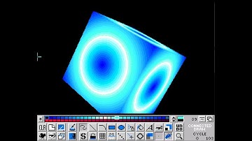AMIGA - 3D Cube - Colour Cycling animation