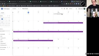 Как создать расписание вебинров, курсов и запусков в  Гугл Календаре