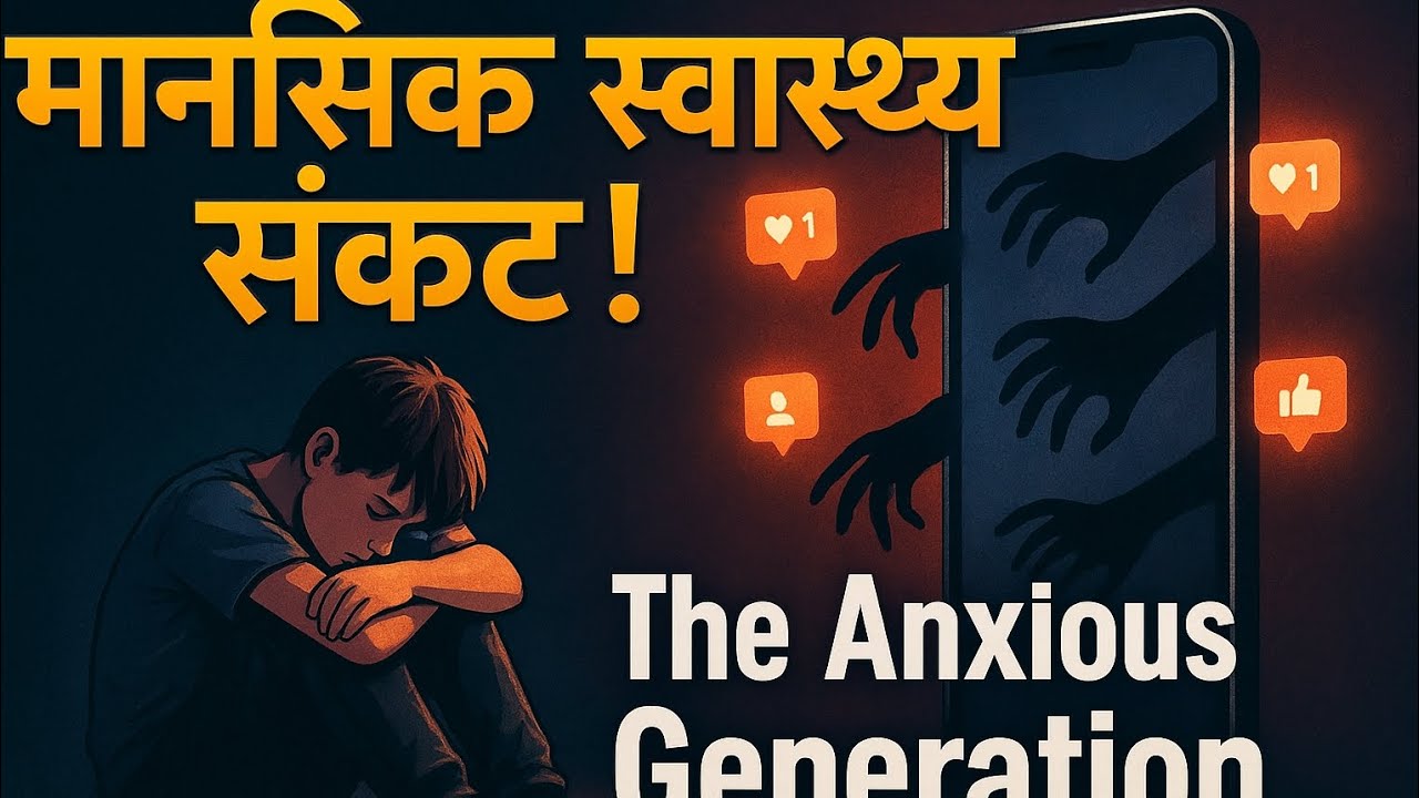 The Anxious Generation Summary in Hindi | Jonathan Haidt | Mental Health & Social Media Impact 