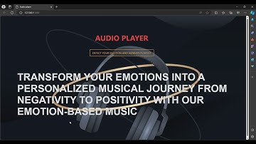 EMOTIONS BASED MUSIC PLAYER USING MACHINE LEARNING