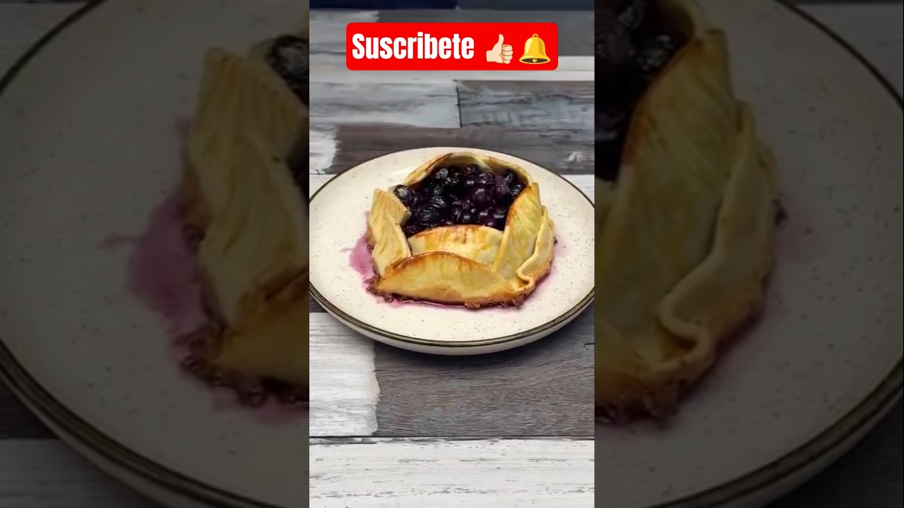 Postre con masa de ojaldre #recetas #cocina #postres #shortvideo