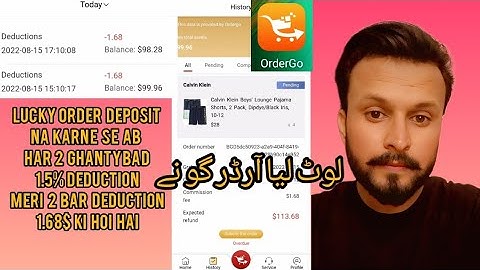 ordergo deduction start | don