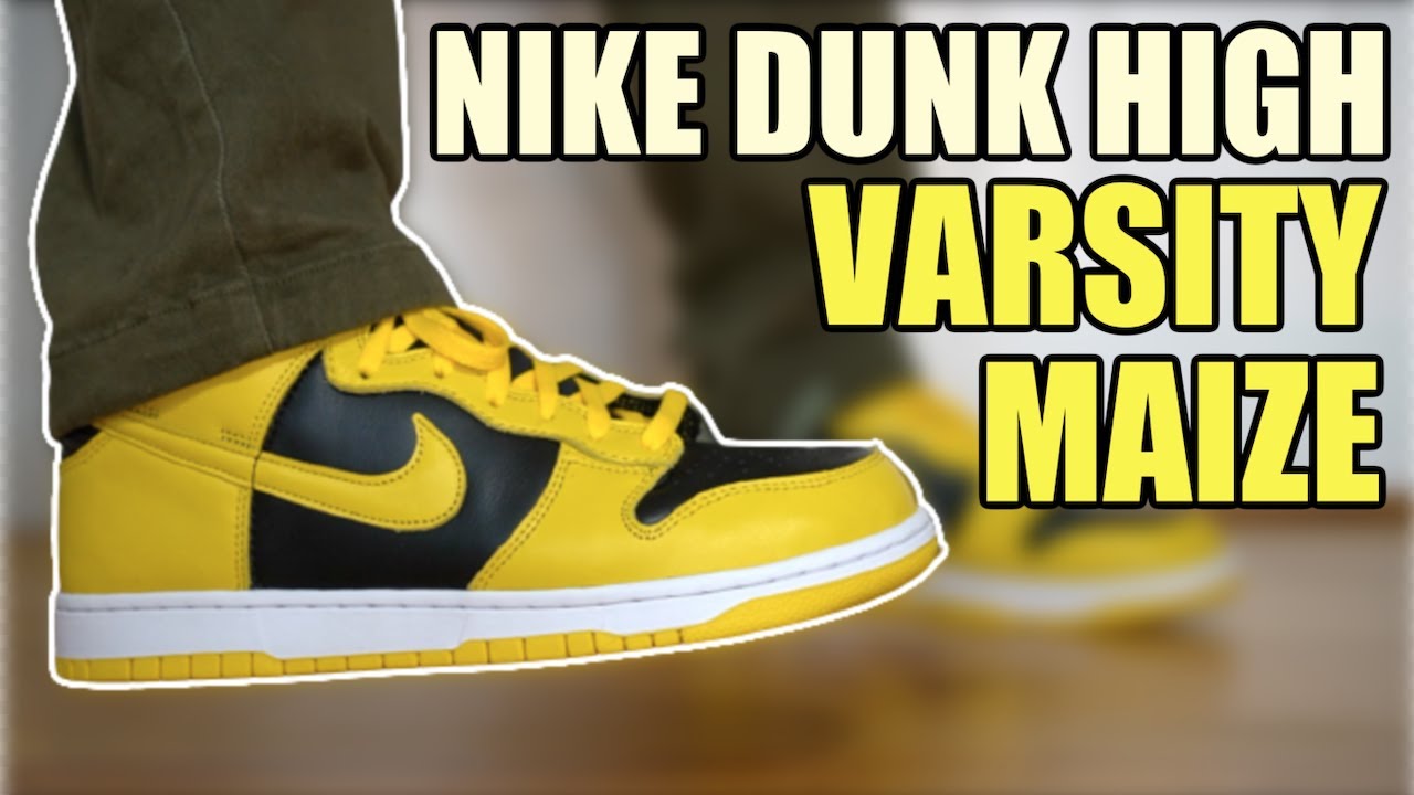 NIKE DUNK HIGH VARSITY MAIZE REVIEW + ON FEET & RESELL PREDICTIONS ...