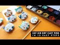 HOW TO MAKE CAT AIR DRY CLAY PINS IN 10 EASY STEPS