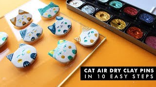 Hi guys! in this week's video i will show how make some #airdryclay
#catpins just 10 easy steps. it's a pretty simple process however you
need to take i...