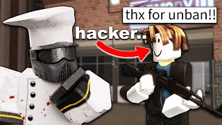 I UNBANNED Roblox Hackers in Criminality..