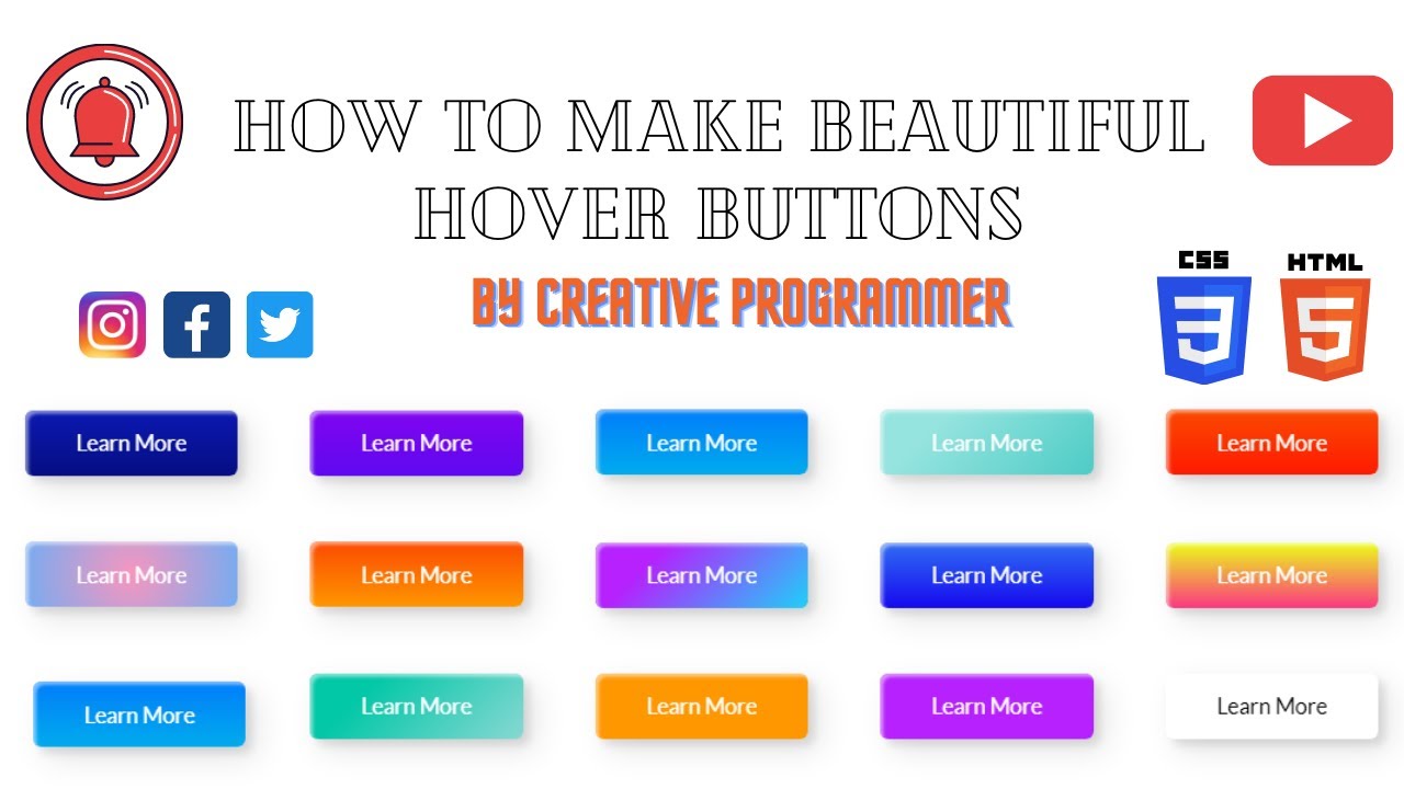 Beautiful Button Animation Using HTML5 and Pure Css - YouTube