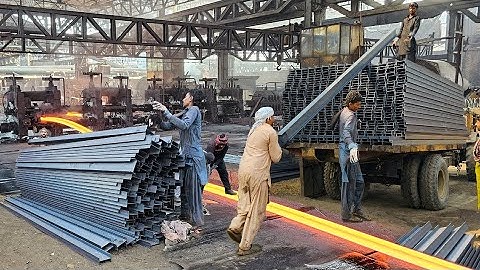 How Billion Dollar $ Fully Automated Mega Factory Produces H Beam 